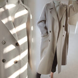 Mao's Coat 2026 Autumn And Winter New Women's Clothing South Korea Medium And Long-Term Collection Students Harajuku Wind Double-Sided Coat