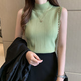 Official Website Image Activity Burst 13 Colors 2026 Spring And Summer New Ice Silk Knitted Vest Sleeveless Top Sleeveless Sling Tide
