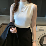 Official Website Image Activity Burst 13 Colors 2026 Spring And Summer New Ice Silk Knitted Vest Sleeveless Top Sleeveless Sling Tide