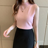 Official Website Image Activity Burst 13 Colors 2026 Spring And Summer New Ice Silk Knitted Vest Sleeveless Top Sleeveless Sling Tide