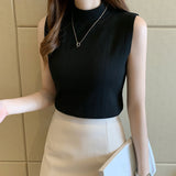 Official Website Image Activity Burst 13 Colors 2026 Spring And Summer New Ice Silk Knitted Vest Sleeveless Top Sleeveless Sling Tide