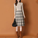 Sweater Long Bottom Shirt Autumn Dress 2026 New Women's Coat Knitted Dress With Gas