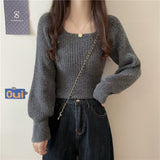 Knitted Bottom Shirt Women's Autumn And Winter 2026 New In The New Air With Low-Necked Long-Sleeve Tops To Put On The Head Sweater Winter
