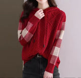 Sweater Women's Autumn/Winter 2026 New Lazy Casual Closure Hoods Long Sleeve T-Shirts Inside The Bottom Shirt
