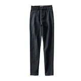 Spring And Autumn Elastic Jeans Small Foot Pants Pencil Pants Hips Lanky Trousers
