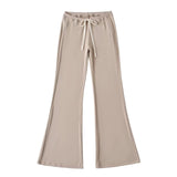 Pure-Style Hottie Summer Soft-Clum Comfortable Hanging Low-Rise Drag Trousers Trousers Sleeves Micro-Trumpets Casual Trousers