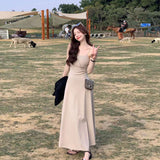 Ins Sexy Sling Pure French Sling Dress Summer Thin Holiday Beach Sling Dress Girl Trend