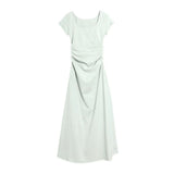 Fang Collar Dress Women's Summer 2025 New Royal Sister Style Thousands Of French Temperament Dress-In-The-Body-Style Ass Long Skirt
