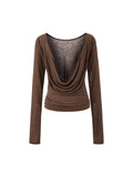 Pure Lust Wind Collar Long Sleeve Hoodie Top Yoga Sports T-Shirt Women Long Sleeves