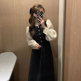 French Bubble Long-Sleeved Dress Women's 2026 Autumn Dress New Famous Temperament Design Hepburn Style Long Dress