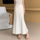 High-Rise Thin High-End Semi-Dress Girl Acetic And Vinegar-Sined Bread And Hips Long Dress 2025 Spring And Summer Hanging Skirt