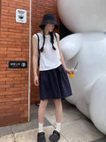 Summer New Three-Dimensional High-Waist College Wind Half-Dress Women Show Thin Tight Waist Casual Fashion Sports