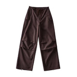 Spice Girls Spring And Summer Personality Beer Girl With The Same Paper Bag Trousers Drawstrings And Comfortable Jazz Dance Casual Pants