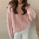 Korean Version Of The Gentle Mahjong Sweater Women's Coat 2026 Autumn And Winter New Loose Soft-Creative Knitted Cardigan Women's Clothing Trend