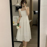 French Suspension Dress Women's Summer 2025 New Slimming Back Temperament A-Character Skirt