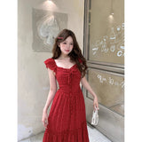 2025 Summer New Waist Thin Fashion Design Wave Seaside Holiday Dress Women's Chic Trend