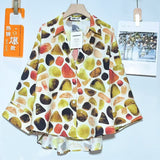 European Casual Casual Comfortable Pattern Shirt Women Long Sleeve Loose Fashion Bottom Small Shirt Tide
