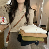 KANING Temperament Polo Collar With The Bottom Of The Knitted Women's 2026 Autumn And Winter New Design Sense Sweater