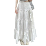 Women's Summer White Dress New Half Skirt A-Word Cake Dress Fairy Art Dress