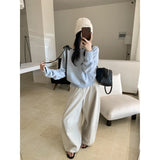 KANING Korean Design Feels To Wear A Rope Knitting Shirt 2026 Autumn And Winter New Leisure Jacket Comfortable Sweater Woman
