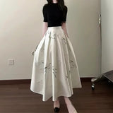 Korean Senior Wear A Set Of Gentle Style Unique Super-Looking Top Dress Two Sets 26 Autumn