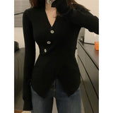 Kaning Pure Wind V-Neck Thin Sweater Women 2026 Autumn And Winter New Fork Tsets Inside The Knitting Shirt