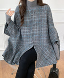 Export Lotte Loose Autumn And Winter Bat Sleeve Coat