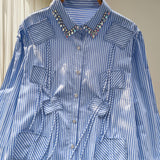 Design Sense Of A Small Chic Top Girl Spring And Autumn Super Fairy Retro Gentle Court Style First Love Temperament Chiffon Shirt