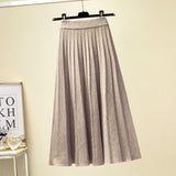 2026 Autumn New Half-Dress Lady Slimming Long High-Waist Knitting Skirt Loose Women Can Wear