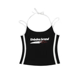 Fashion Hot Babes Sexy Slammed Sling Vest Women's Summer Design Slimming Short Blouse
