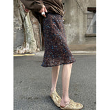 South Korea Dongdaemun Summer New Small Retro Breeze Rags Half-Dress High Waist Thin Temperament A-Character Skirt
