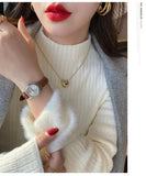 KANING Half-High Collar Plus Thick Sweater 2026 Autumn And Winter New One-Piece Knitted Knitting Shirt