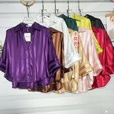 Temperament 2026 Summer New Loose Striped Casual Collar Short-Sleeved Shirt Women's Top