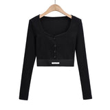 Spice Girls Blogger Summer Loose Sticker V Collar Blouse Long Sleeve Short-Sleeved T-Shirt