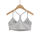 Beauty Back Sling Net Red Bra Woman Waistcoat With Chest Padning Movement Yoga Sleeveless Hanging Neck Top