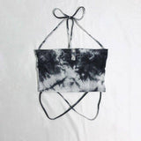Designing A Tie-Dye Sexective Breast Vest Woman Summer Korean Version Of The Hottie Style Slimming On The Dress