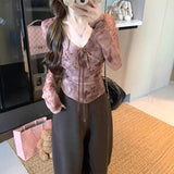 Fashion Sexy Hottie Yarn V Collar Shoulder Long-Sleeved T-Shirt Girl Spring New Slimming Inside A Niche Top