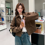 Maillard Short Velvet Jacket Women's Spring And Autumn Dress Retro Lazy Chic And Cool And Fur Jacket Jacket