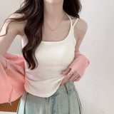 Hanging Neck Sling Vest Woman With Chest Pad In The Body Of The Bottom Summer Beauty Back To Wear On The Chest To Wear Clothes