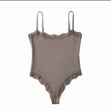 Fashion Babes Sexy Lace Splicing Slinged Joint Dress Woman Summer New Body Repair Vest Niche Inside The Top