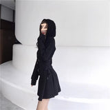 Sexy Body-Backing With Long-Sleeved Hoodie Dress Girl Lazy Breeze Spring And Autumn Small Design Dress