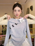 [Original Work Done] Side Bow Bow Collar Long-Sleeved Woman In The Spring Of 2026 To Repair The Temperament Inside The Wind