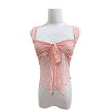 French Sweet Hottie Sexy Lace Sling Vest Women Summer New Design Bow Repair Slim Top