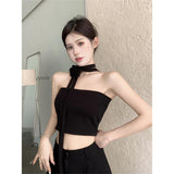 French High-End Sweet Wind Tectar Small Vest Women Summer New Design Feel Shoulder Short Outside Wear Tide