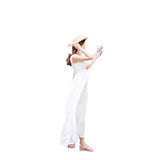 High-Quality Version Of The Summer Dress New Body-High White Long Chiffon Dress Waist-High Dress Waist-Dled Fairy Dress Beach