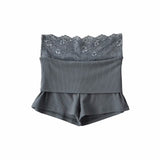 Spice Girls New Design Lace Lace Legs Long High-Waist Shorts Wrapped Hip Bottom Pants Woman