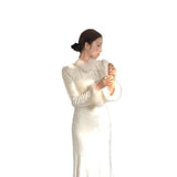 Pupping And A Hipfish-Tailed Cheongsam Long-Sleeved Dress Woman 2025 New Autumn And Winter Sense Small Niche Dress