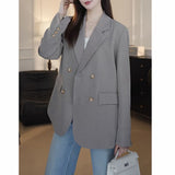 2026 Spring And Autumn New High-End Siding Suit Jacket Women Hit The Color Thin Suit Temperament Top