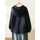 Autumn Hooded Short Windcoat Lady 2025 Spring And Autumn New Loose This Year's Popular Coat Woman