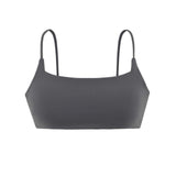 Summer Sexy Hottie Simple Solid Color Plus Pad Small Sling Belt Ultra-Short Top